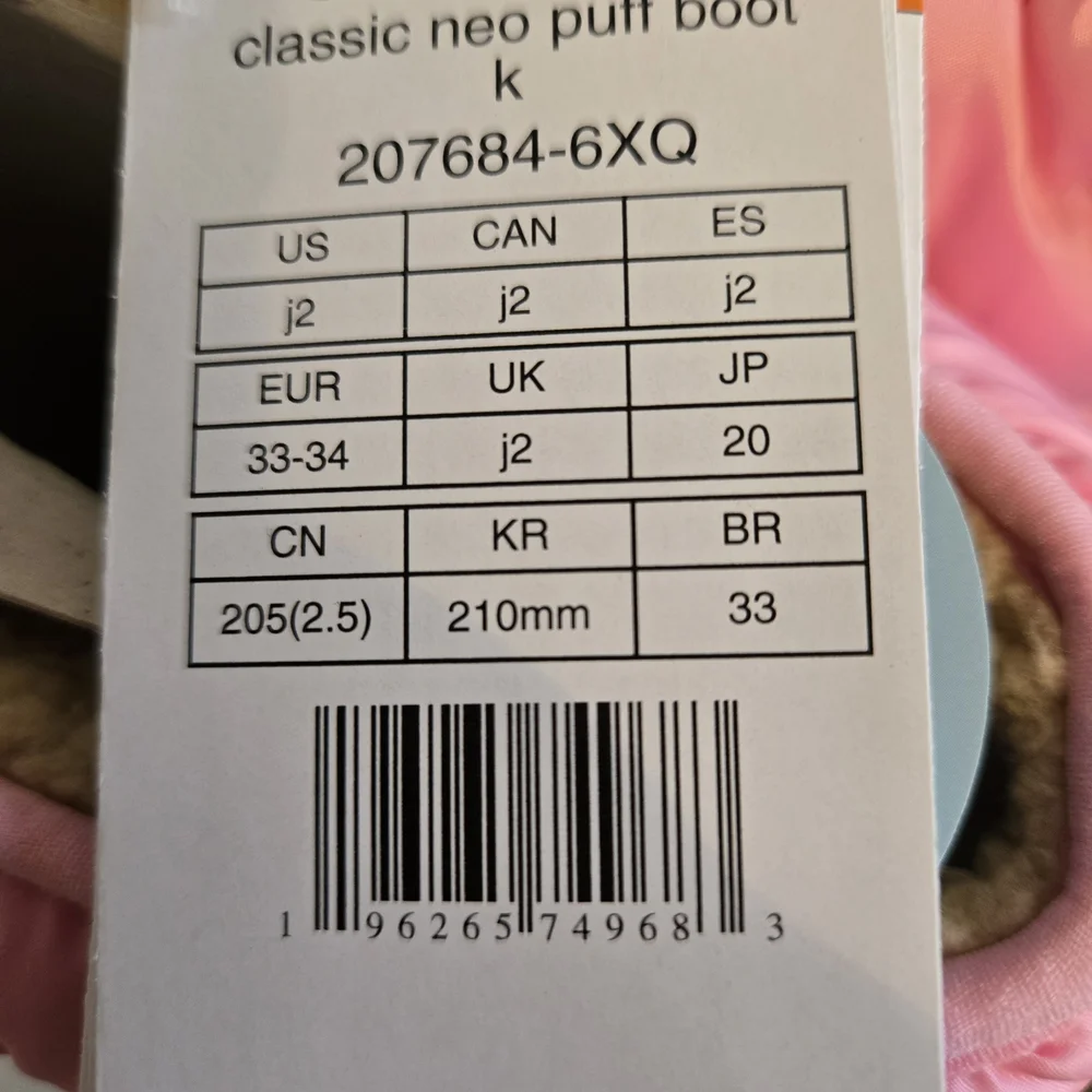 Crocs Pink Puffer Winter Boots